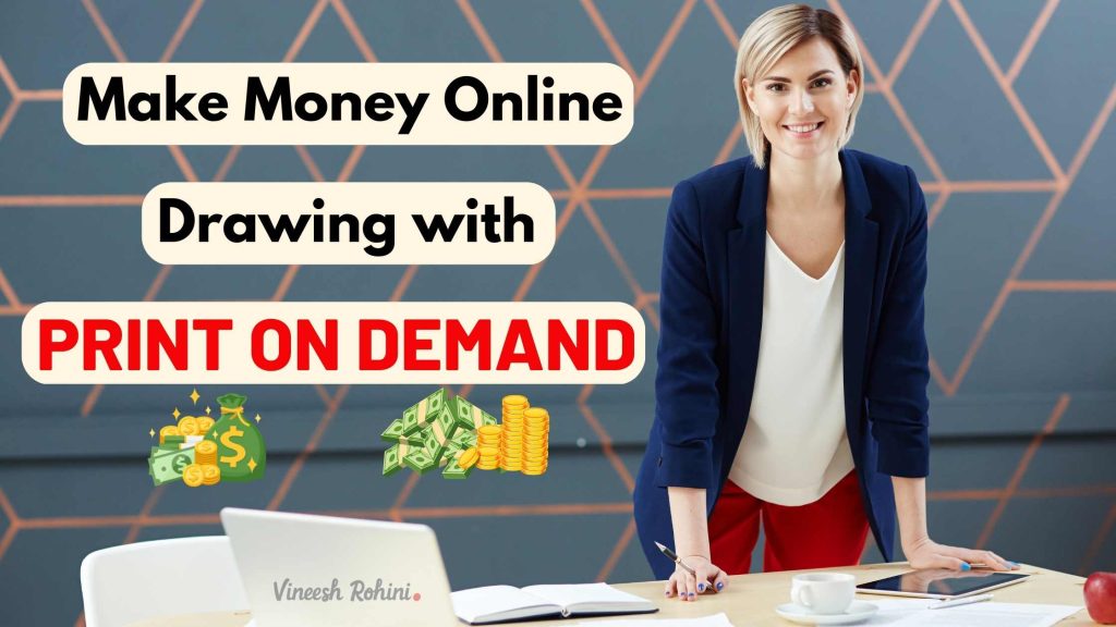 Make Money Online Drawing With Print On Demand Vineesh Rohini