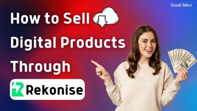 how to sell digital products through Rekonise - how to sell digital products on rekonise - vineeshrohini.com