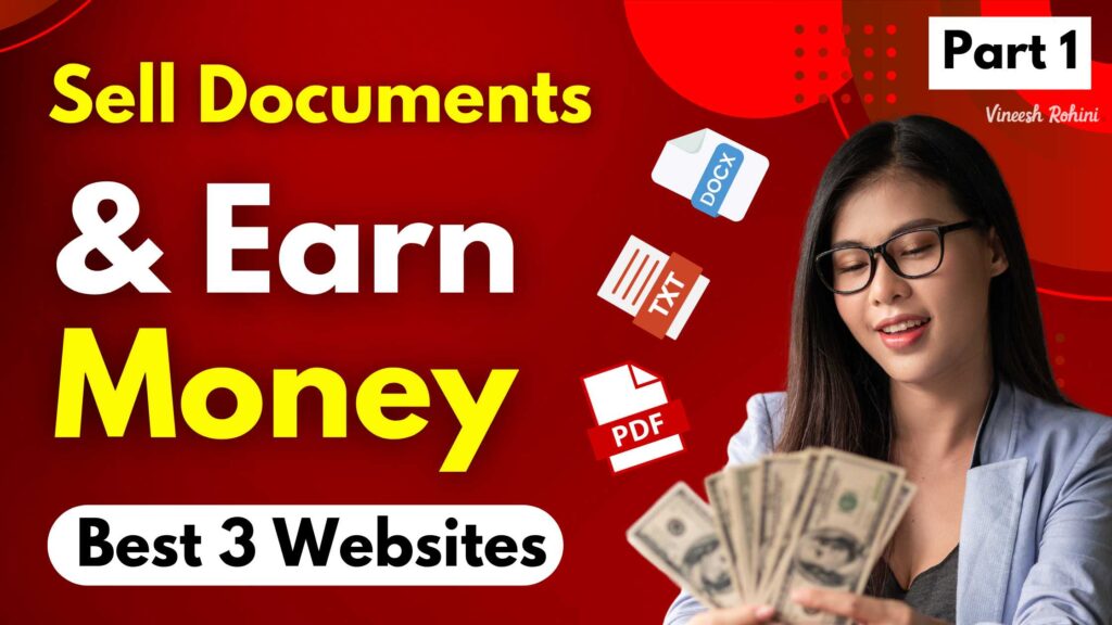 Sell Documents And Earn Money Best 3 sites Comprehensive Guide
