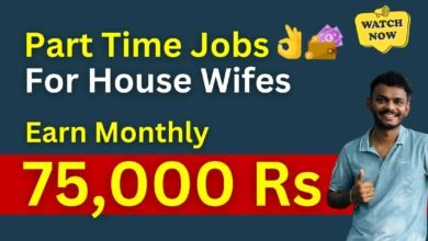 Part Time Jobs For Housewife's