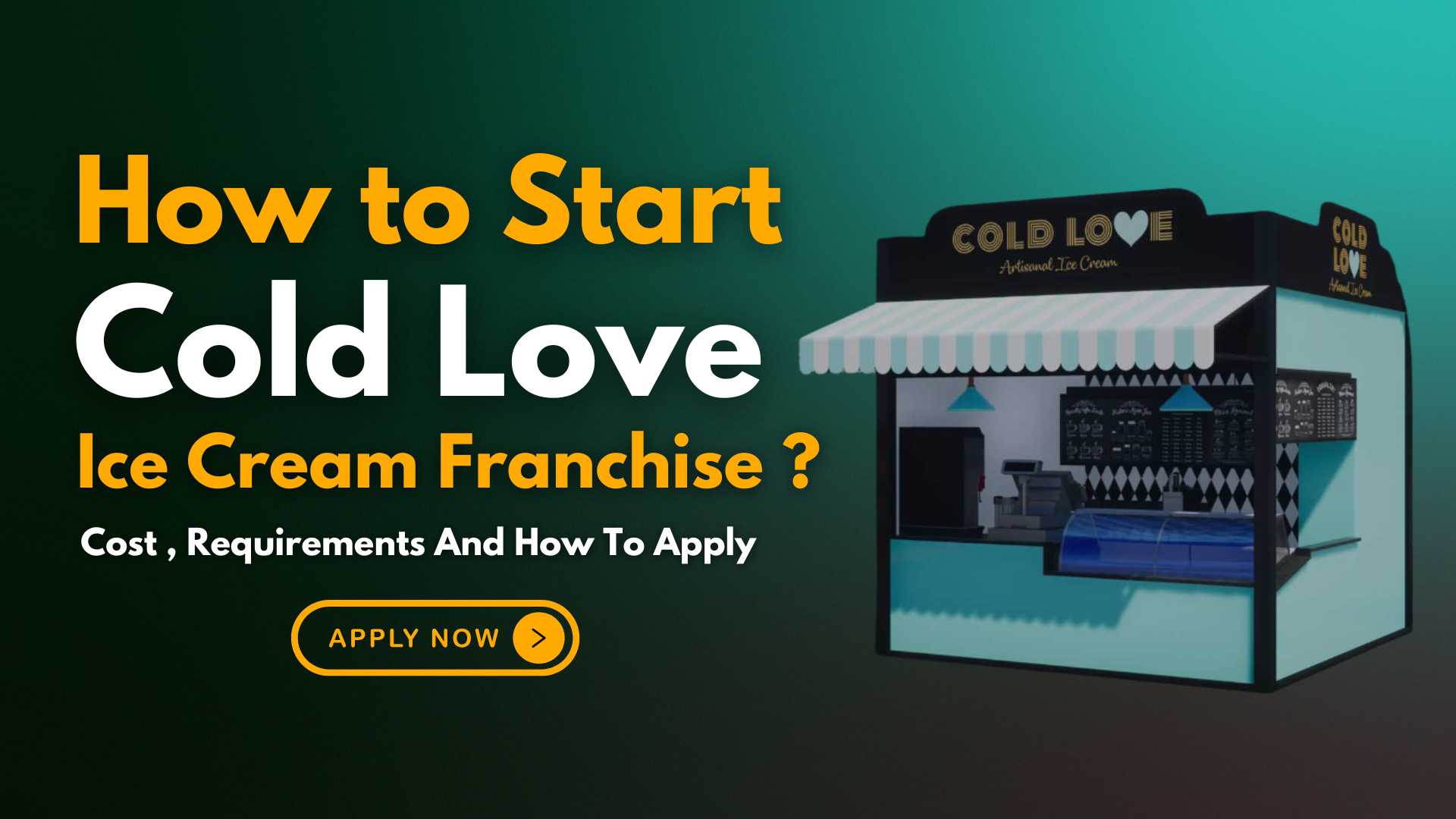 Cold Love Ice Cream Franchise
