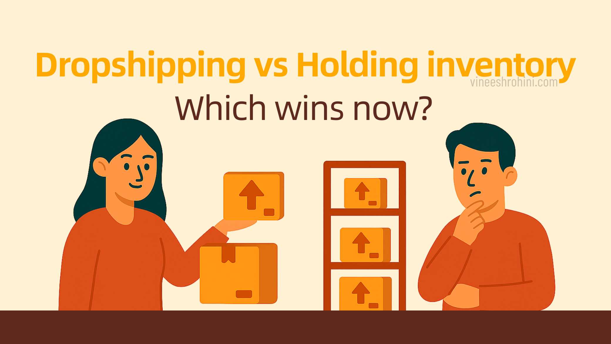 Dropshipping vs holding inventory